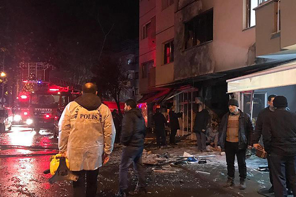 Trabzon'da tüp gaz bayisinde patlama