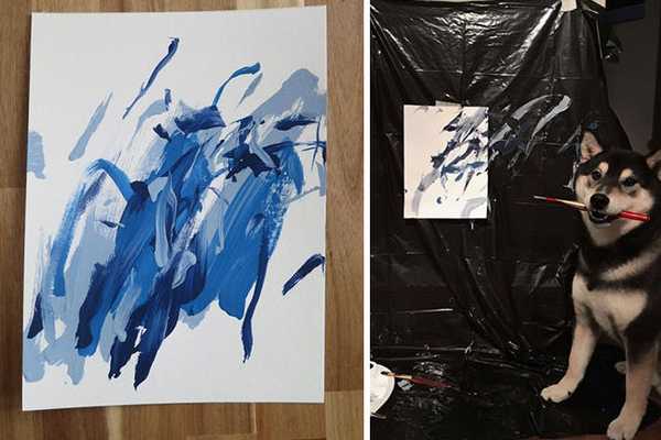 Ressam köpek sahibine binlerce dolar kazandırdı