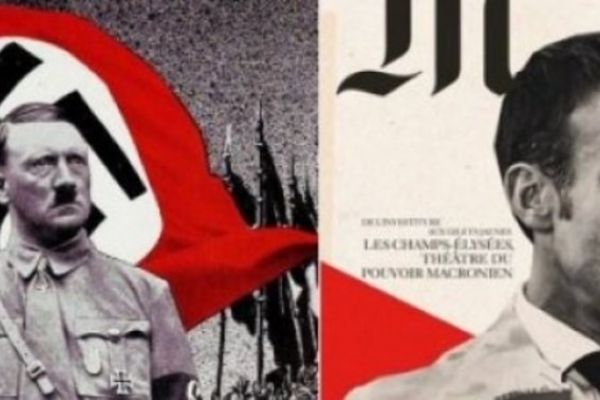 Le Monde dergisi Macron'u Hitler'e benzetti
