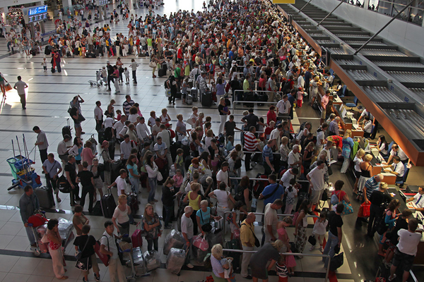 Antalya'da turist rekoru