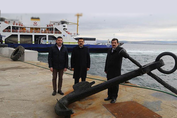 Çanakkale Boğazı'ndan tarihi çapa çıkarıldı