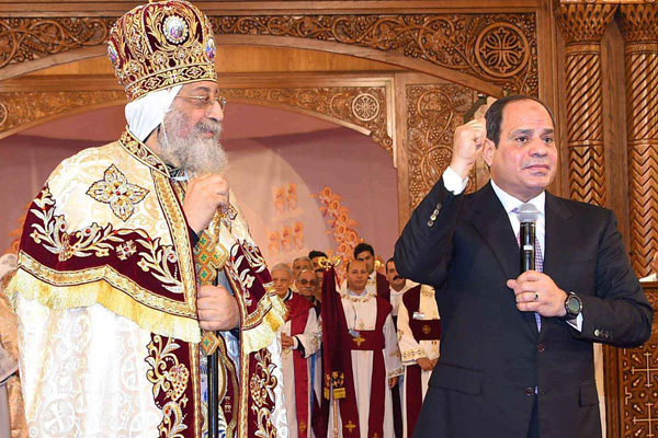 Sisi, Ortadoğu'nun en büyük katedralini açtı