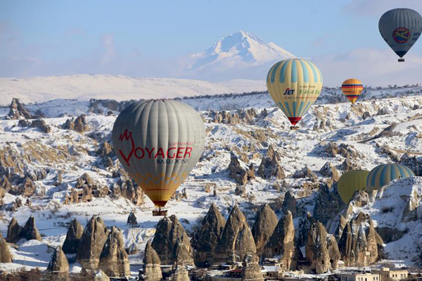 Kapadokya'daki turist sayısında tarihi rekor