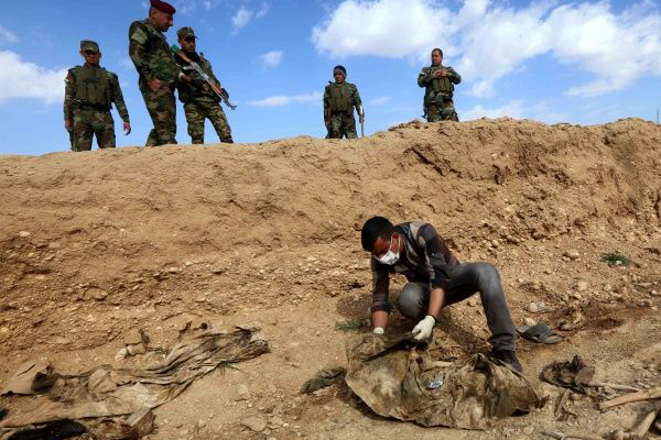 Irak'ta toplu mezar bulundu