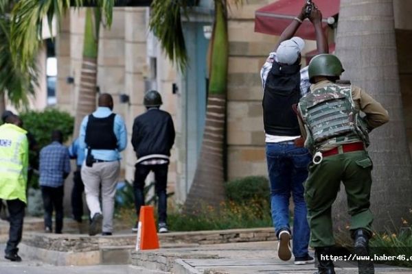 Kenya'nın başkentinde silahlı saldırı düzenlenen otelin içinden görüntüler