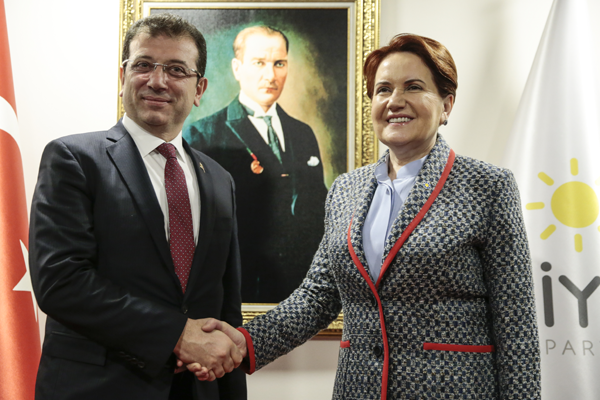 Akşener, İmamoğlu'nu kabul etti