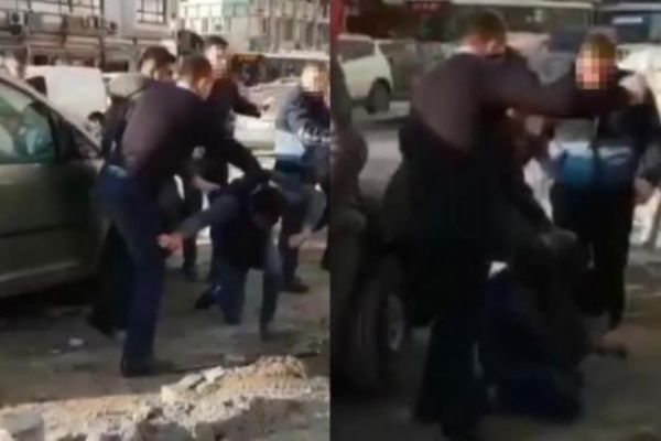 Zabıtadan seyyar satıcıya şiddet