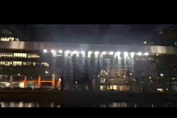 İngiltere'de Erdoğan'ı karalayan ışık gösterisi