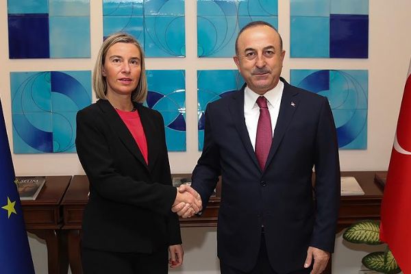 Çavuşoğlu, AB Yüksek Temsilcisi Mogherini ile görüştü