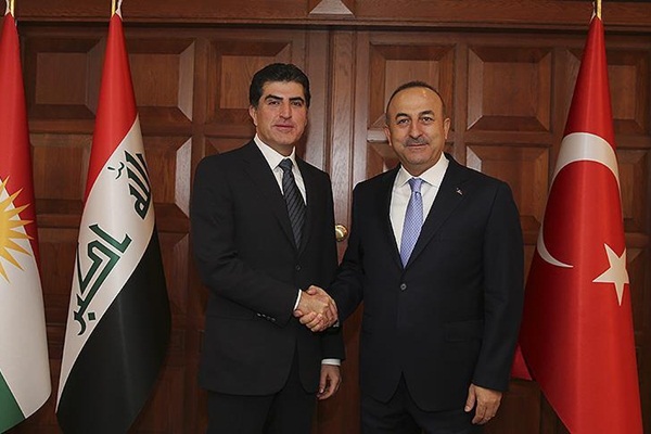 Çavuşoğlu, Neçirvan Barzani ile görüştü