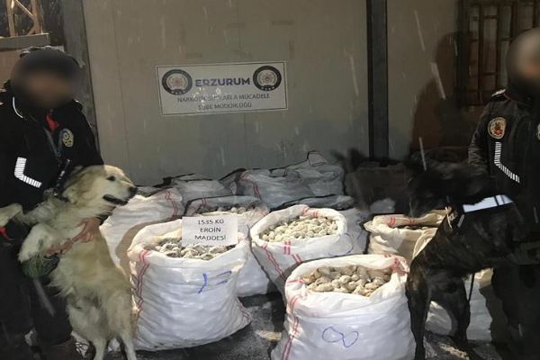 Erzurum'da Cumhuriyet tarihinin en büyük eroin operasyonu