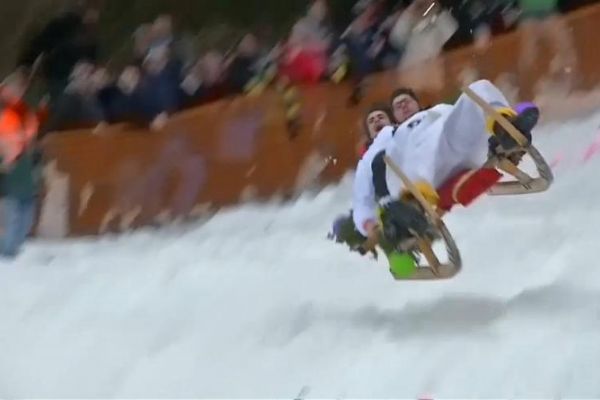 Almanya'nın geleneksel yarışmasında eğlenceli anlar yaşandı