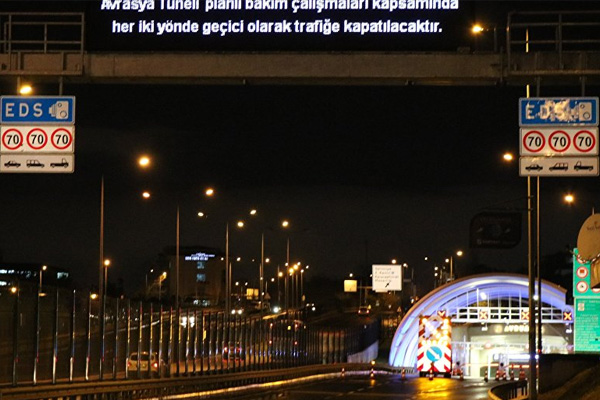 Avrasya Tüneli trafiğe kapatıldı