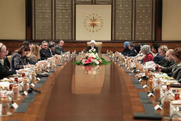 Emine Erdoğan Amerikalı heyeti kabul etti