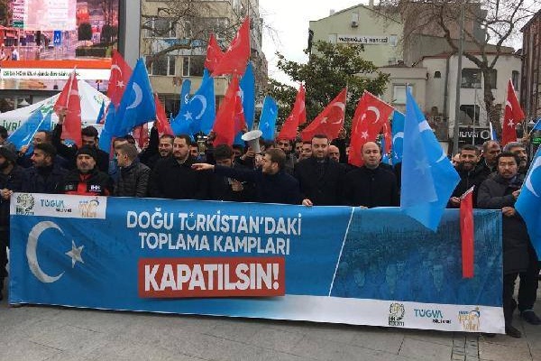 Silivri'de Çin'e Doğu Türkistan tepkisi