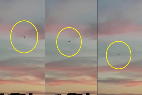 Askeri helikopterin düşme anı