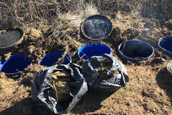 PKK’ya dev operasyonun görüntüleri: Gömülü halde 5 ton uyuşturucu ele geçirildi