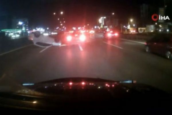 E-5 Otoyolunda makas atan maganda