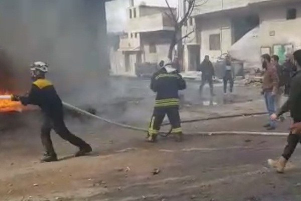 İnsani yardım yapılırken Esed rejiminden İdlib'e saldırı
