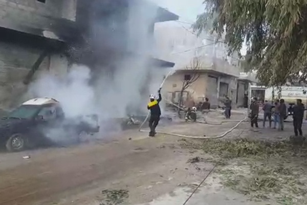 Esed rejiminden İdlib'e saldırı