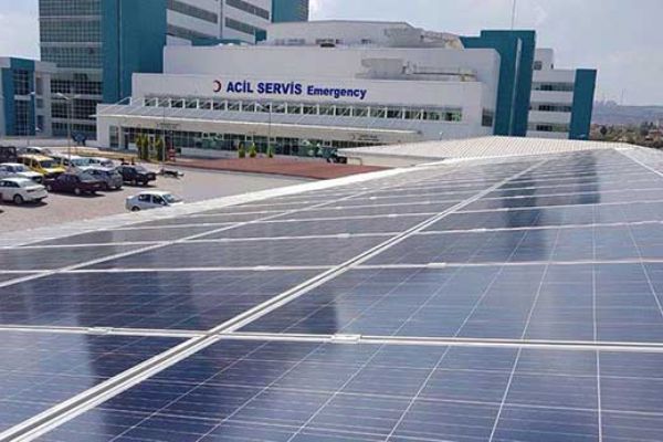 Erzurum Şehir Hastanesine solar elektrik sistemi