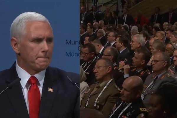 Mike Pence, Trump'a alkış beklerken rezil oldu