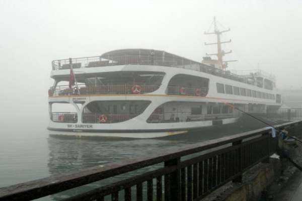 İstanbul'da bazı vapur seferleri iptal
