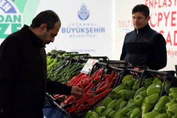 İstanbul'daki tanzim satış noktalarında bakliyat satışları başladı