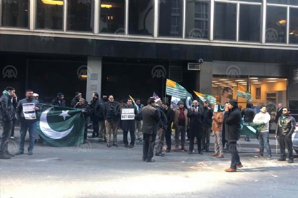 New York'ta Hindistan protestosu