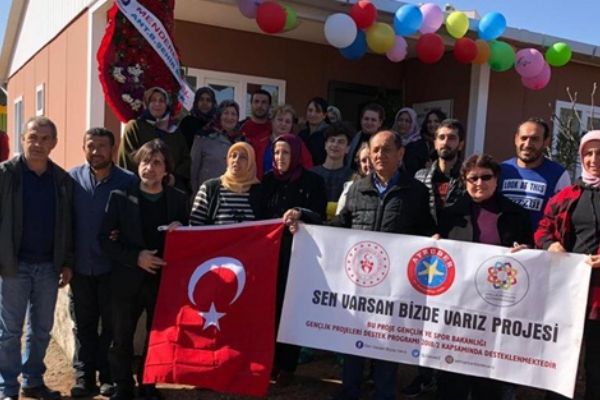 'Sen Varsan Biz de Varız' yaşam evi Antalya'da açıldı