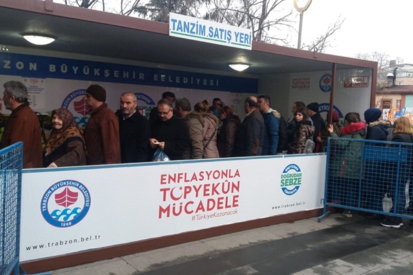 Trabzon'da tanzim satış noktası açıldı