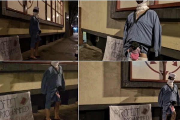 Hollanda’da 'çirkin' pankart!