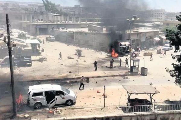 Afrin'de el yapımı bombalı saldırı