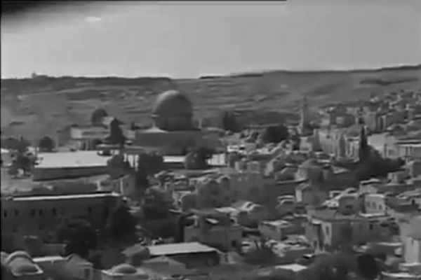 Kudüs'ün 1946 yılına ait havadan görüntüsü