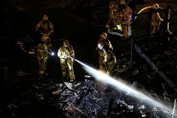 Sarıyer'de tüp patlaması: Tamamen küle döndü