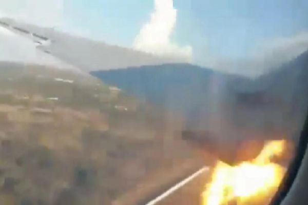 Venezuela'da uçağın düşme anını yolcu kaydetti