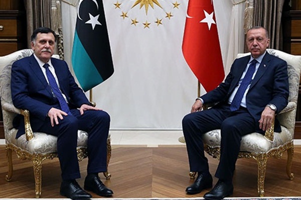 Erdoğan, Al Sarraj'ı kabul etti