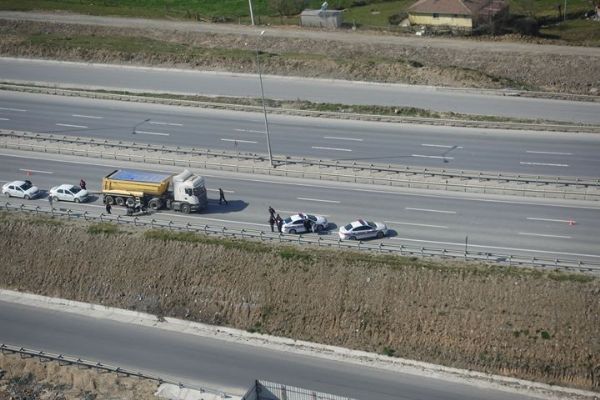 Jandarmadan helikopterle trafik denetimi