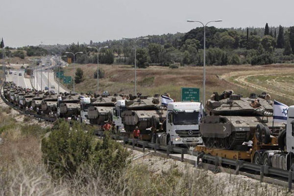 Siyonist İsrail ordusu harekete geçti