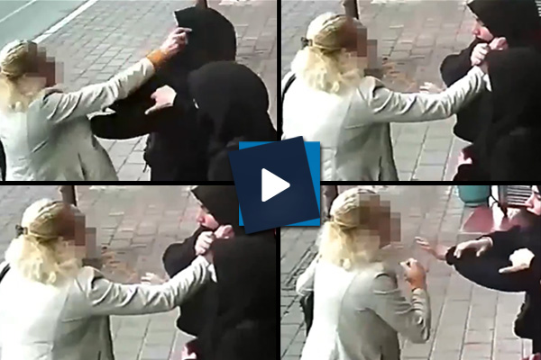 Adana'da bir kadın başörtülü genç kıza saldırdı