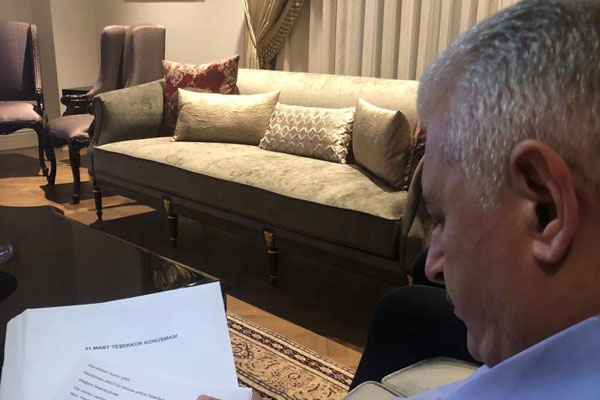 Binali Yıldırım’dan ‘Teşekkür Konuşması’