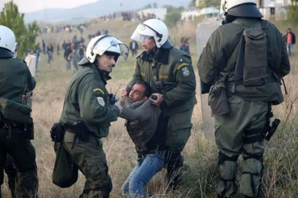 Yunanistan'da göçmen eylemi