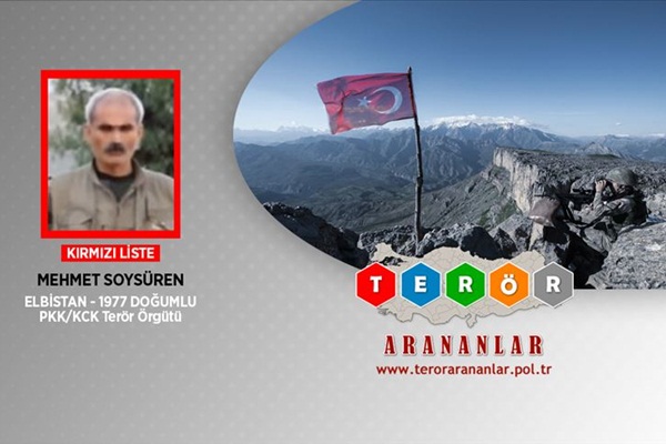 Kırmızı listedeki terörist öldürüldü