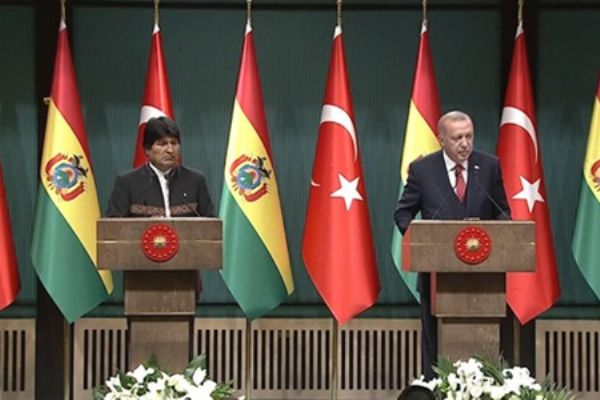 Cumhurbaşkanı Erdoğan: Bolivya'nın Filistin davasına verdiği desteğe teşekkür ediyorum