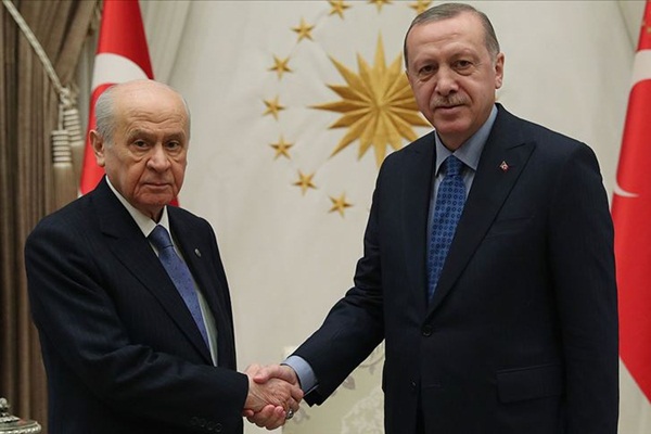 Erdoğan ile Bahçeli bir araya geldi