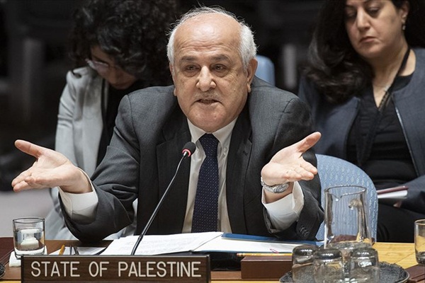 Filistin'in BM Daimi Temsilcisi Mansur: İsrail'in yayılmacı iştahı büyüyor