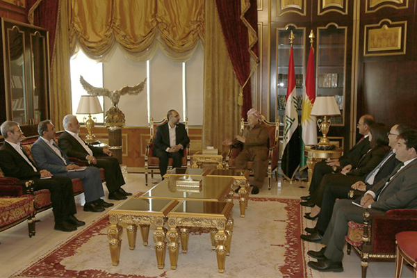 Barzani, HÜDA-PAR heyetini kabul etti