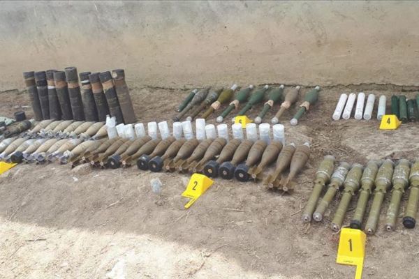 Hakkari'de mühimmat ele geçirildi