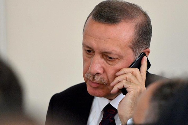 Erdoğan'dan AA'ya telefon