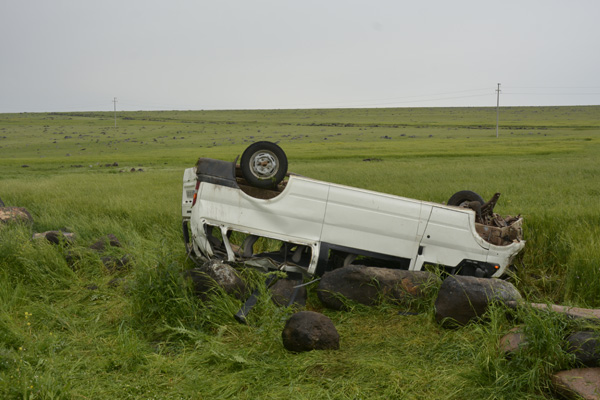 Şanlıurfa'da yolcu minibüsü devrildi: 8 yaralı